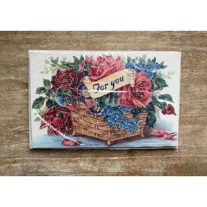Floral For You Old World Christmas Card